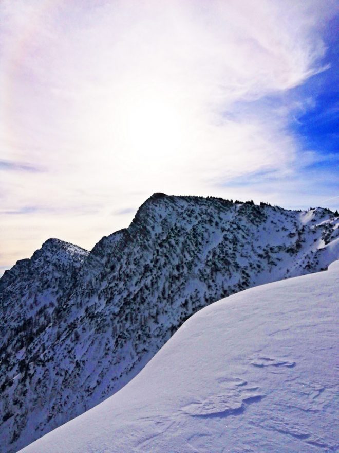 Blick auf den Gipfel.